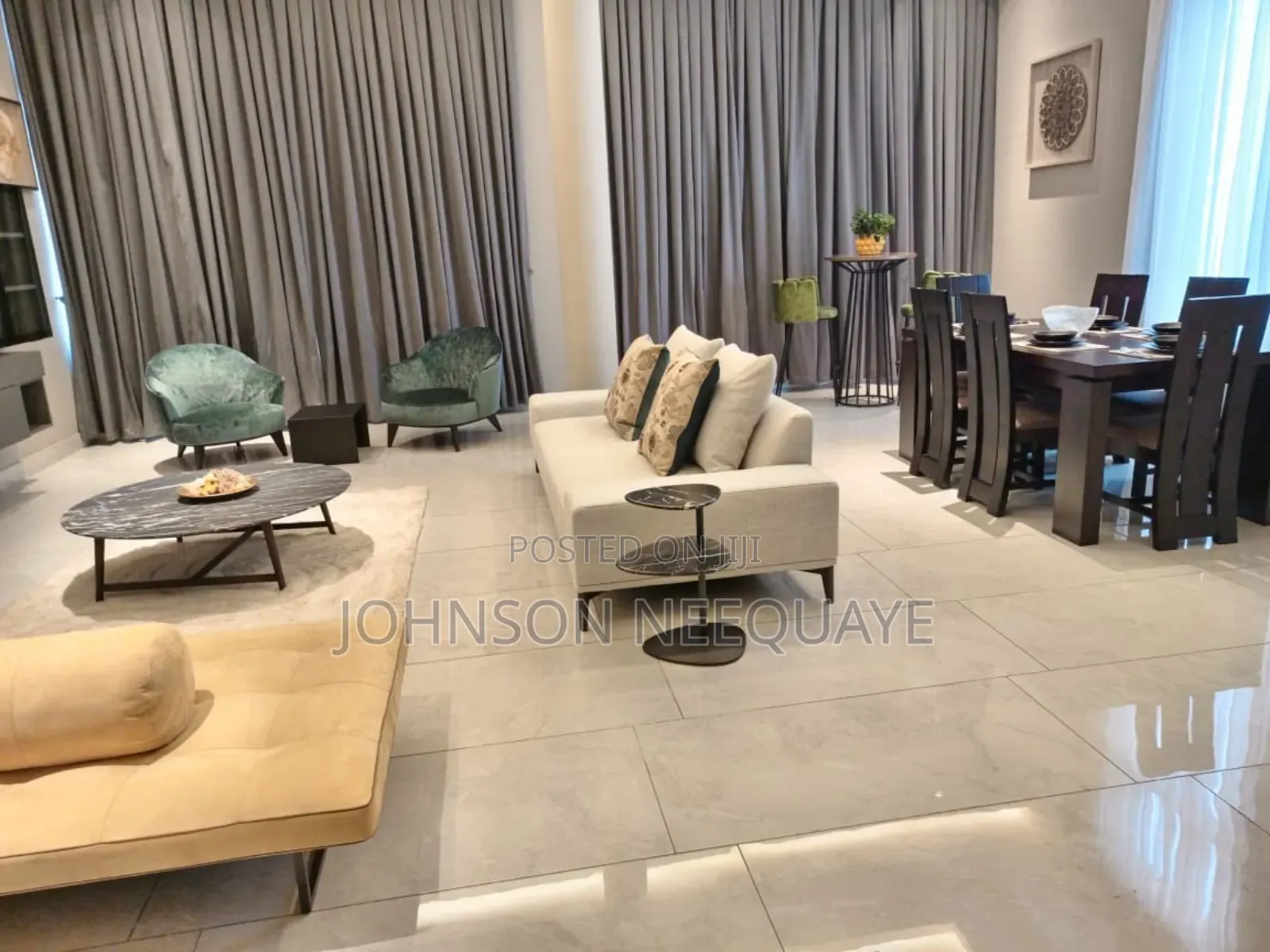 Furnished 4bdrm Apartment in American House for rent