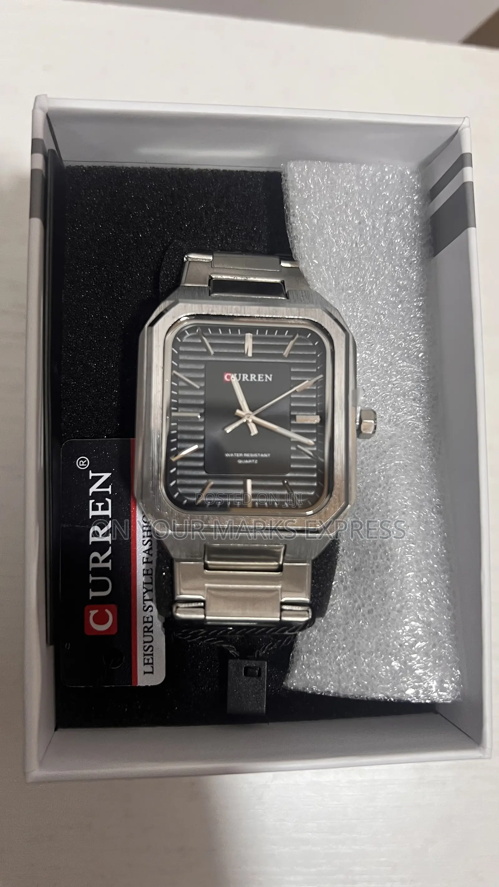 Men’S Curren Stainless Steel Chronograph Watch