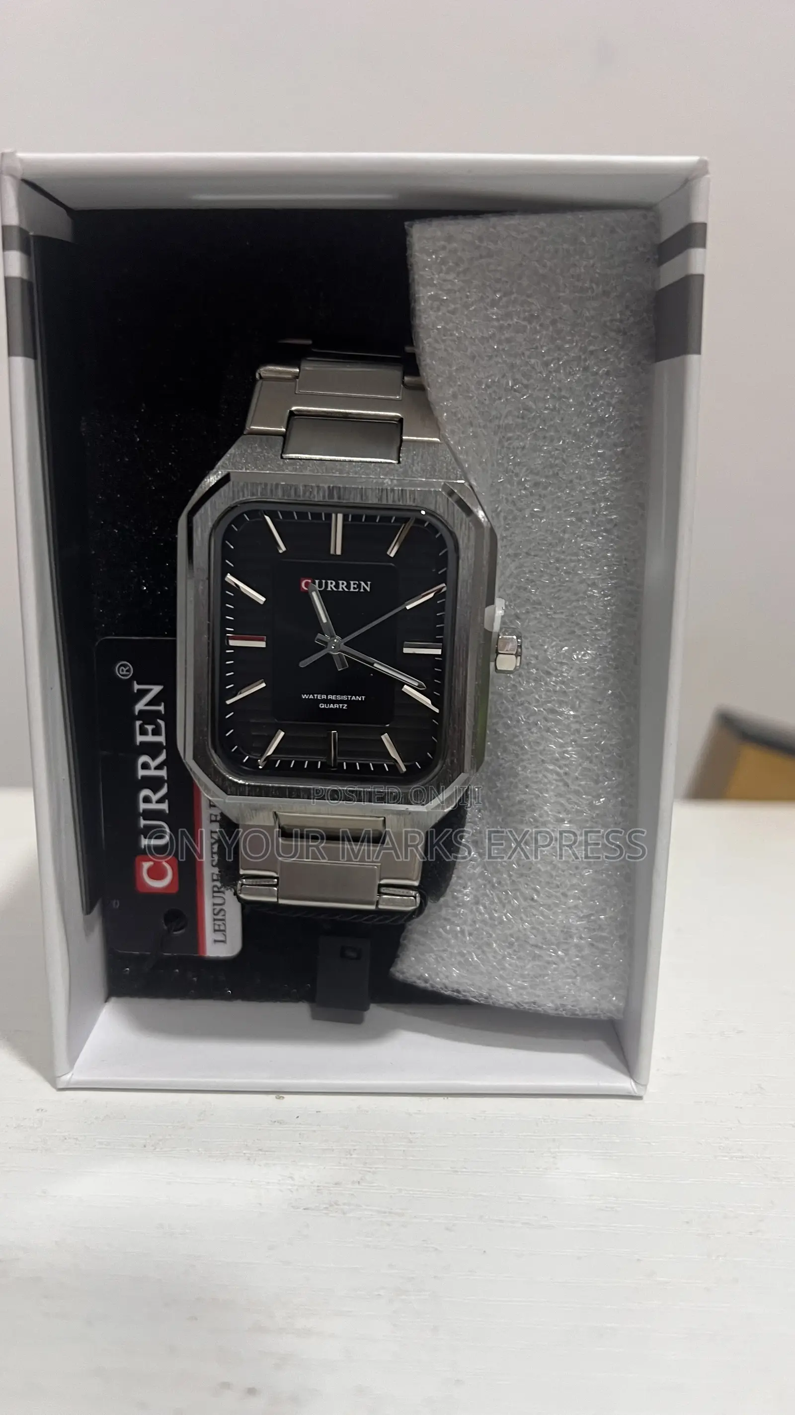 Men’S Curren Stainless Steel Chronograph Watch