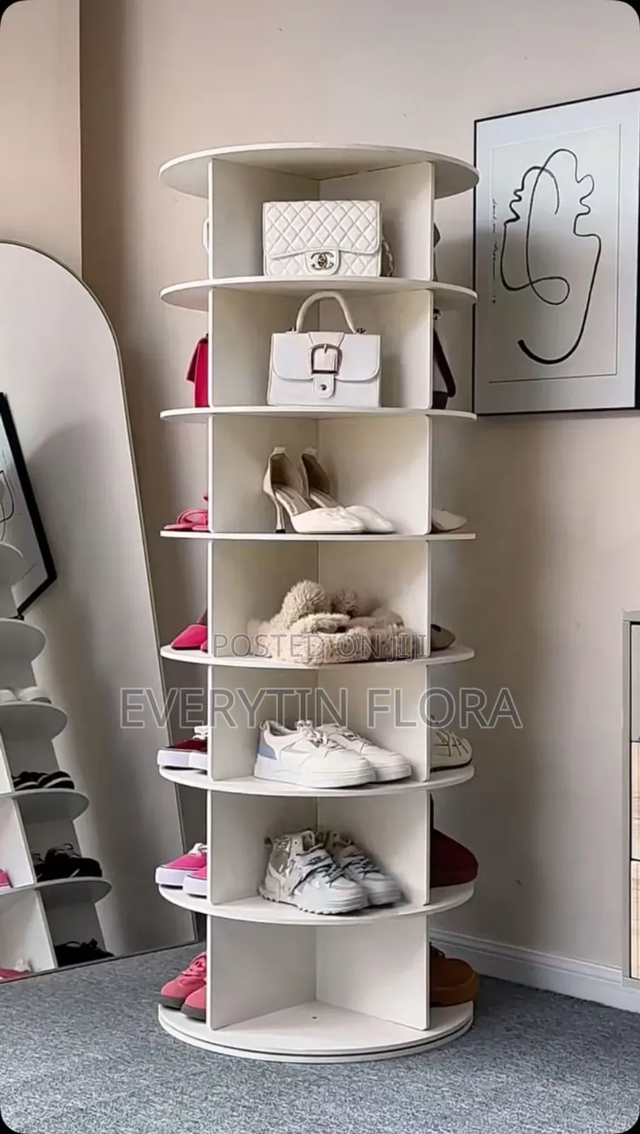 Rotating Shoe Rack