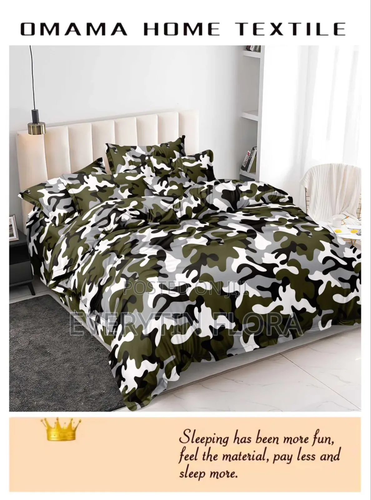 One Bedsheets With 3 Pillowcases