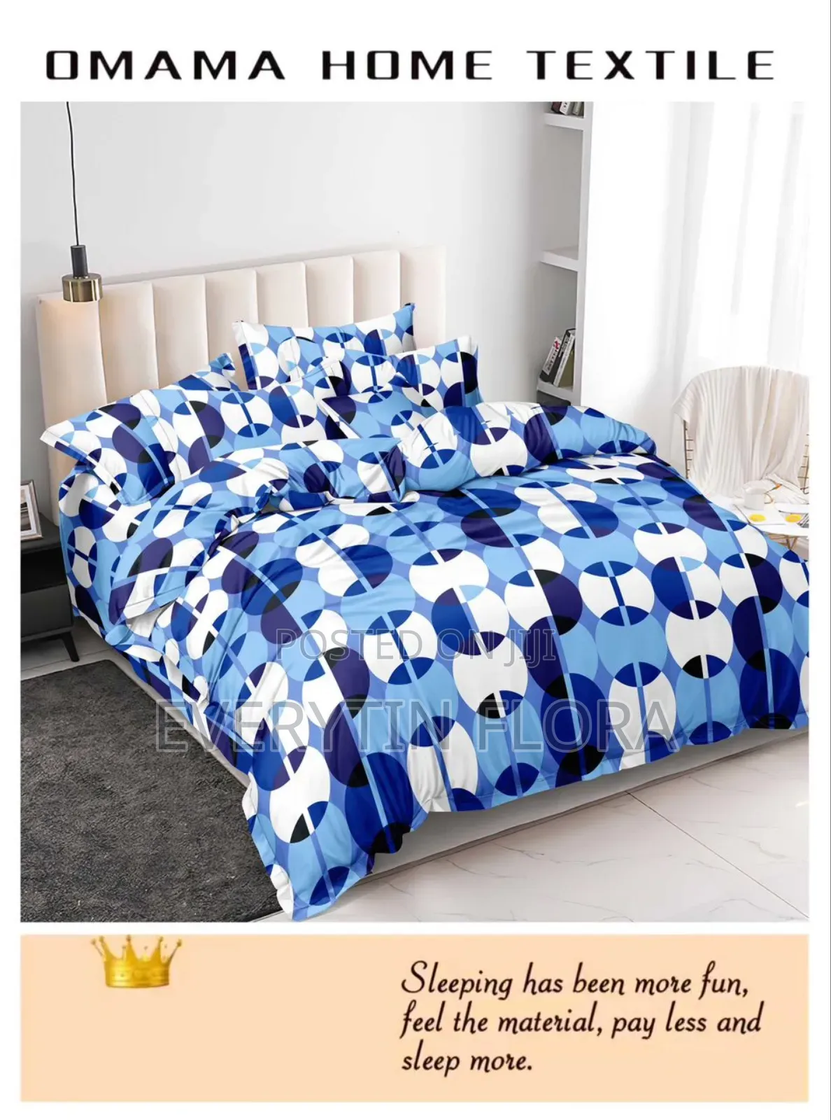 One Bedsheets With 3 Pillowcases