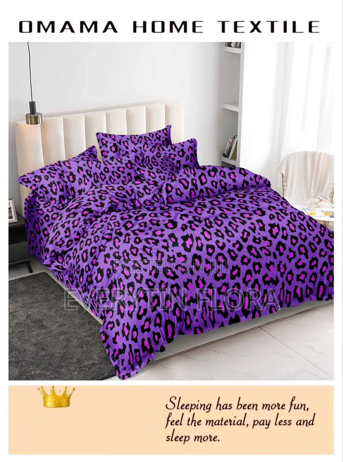 One Bedsheets With 3 Pillowcases