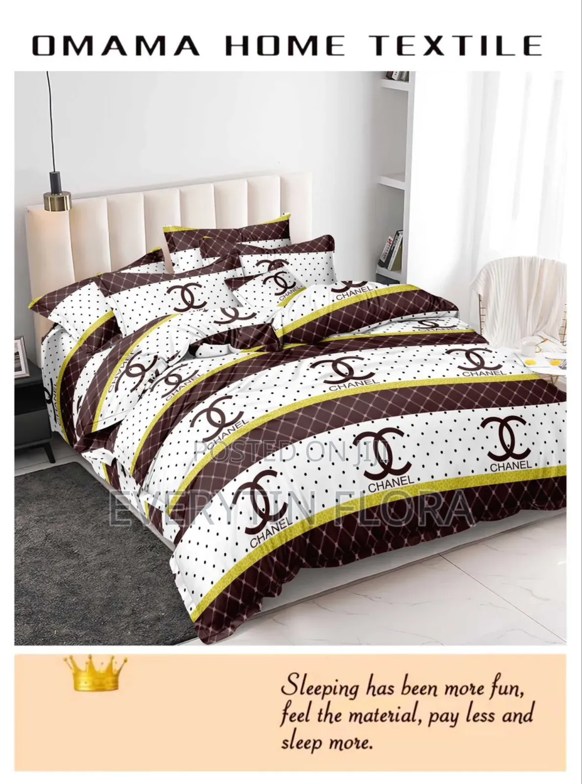 One Bedsheets With 3 Pillowcases