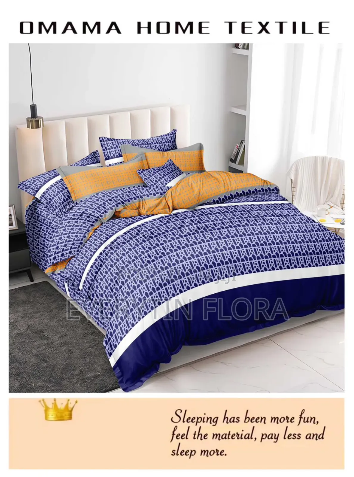 One Bedsheets With 3 Pillowcases