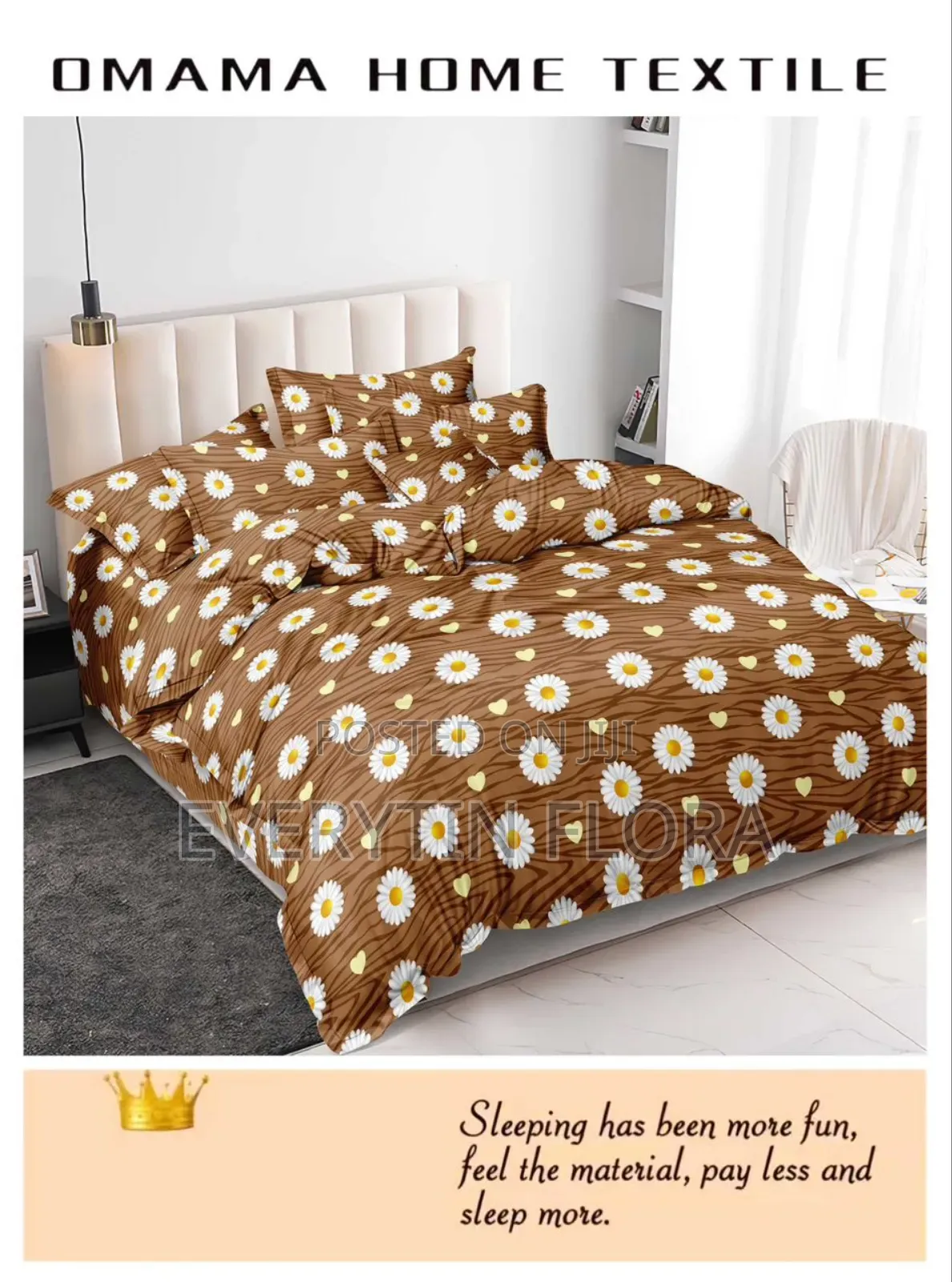 One Bedsheets With 3 Pillowcases
