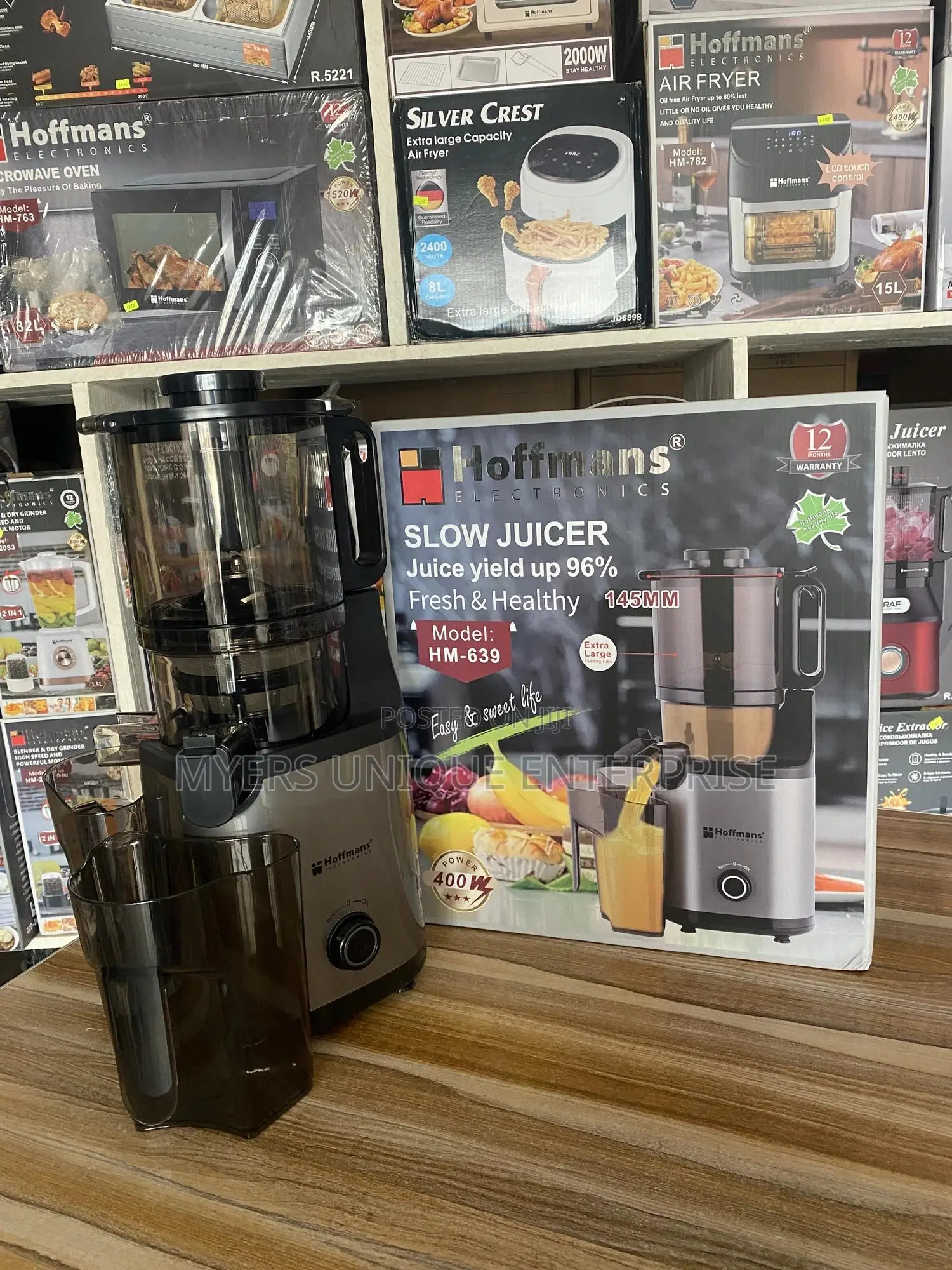 Versatile Hoffman Whole Slow Juicer With Two Cups
