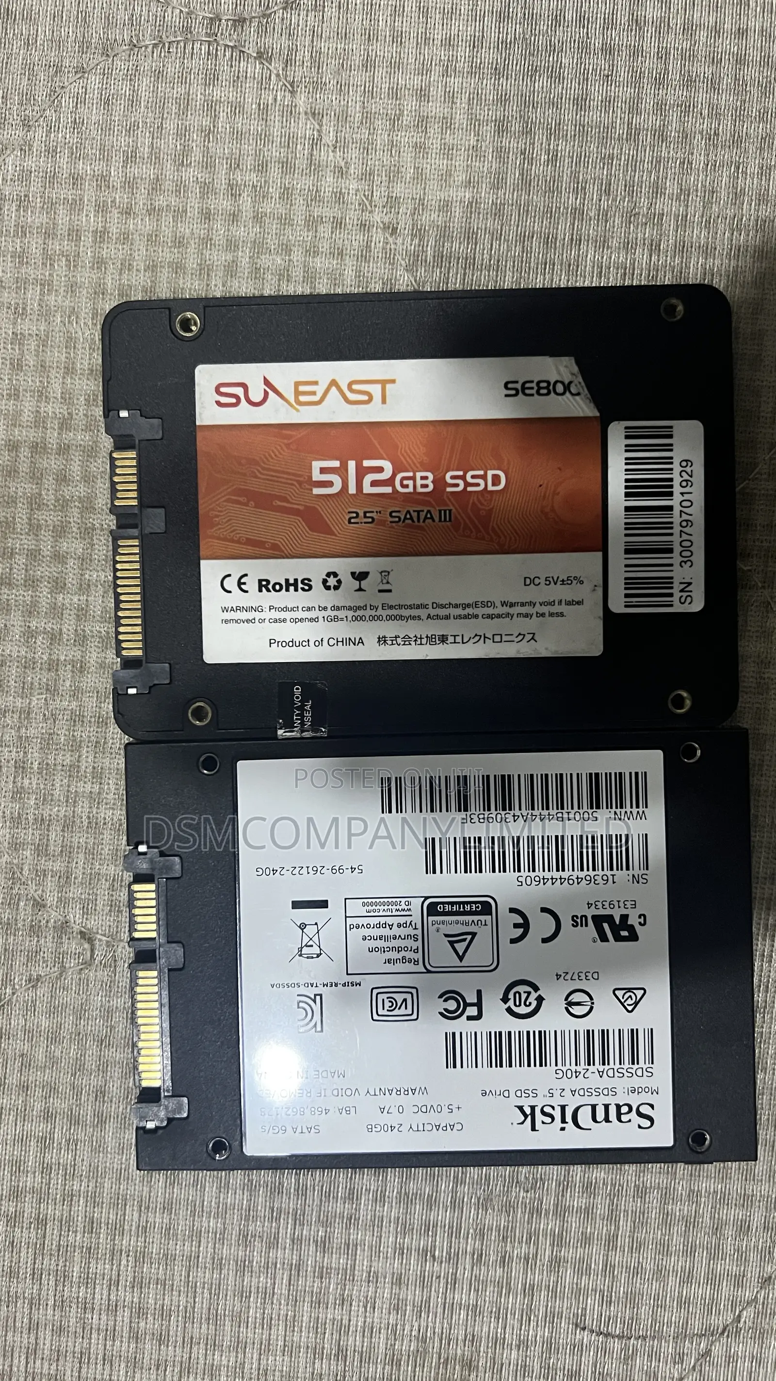 Authentic Branded SSD Sata 256 Gb