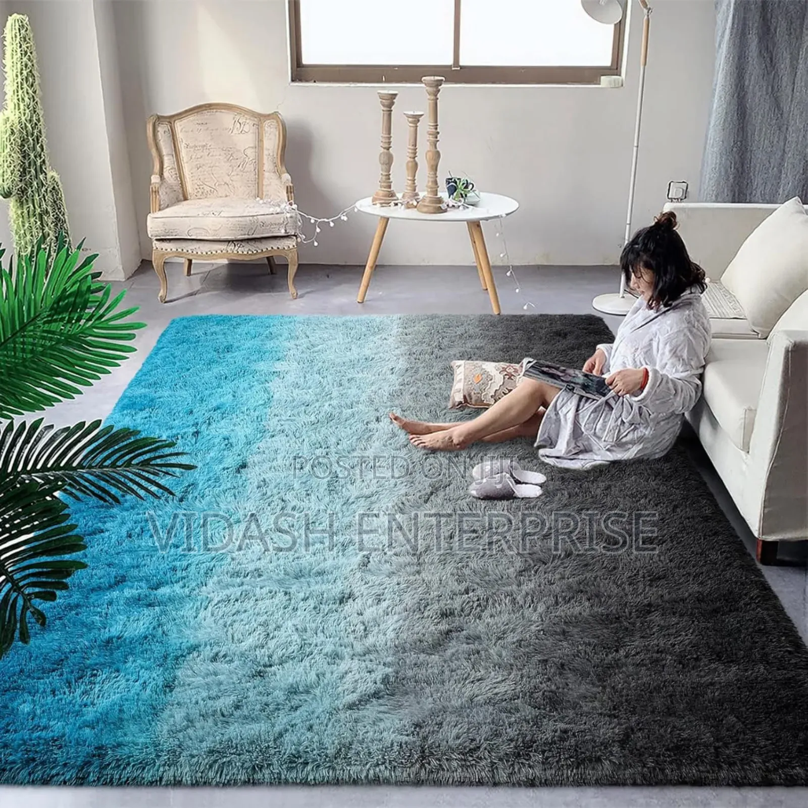 "Create a Cozy Atmosphere With Our Plush Center Rugs." 200/300cm