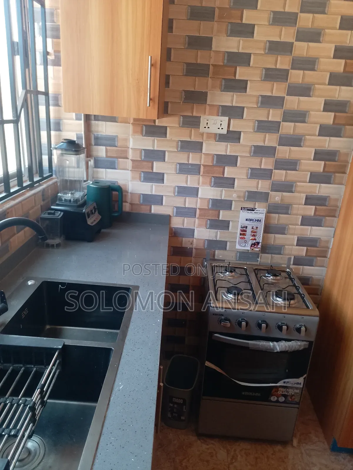 Furnished 1bdrm Apartment in Free Will Agency, Kumasi Metropolitan