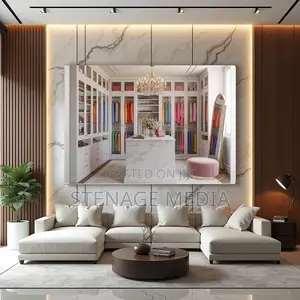 Master Bedroom Closet Walk-in Wardrobe Canvas Frame Wall Art Print