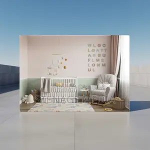 Nursery Baby Room Soft Pastel Canvas Frame Playful Wall Art Print
