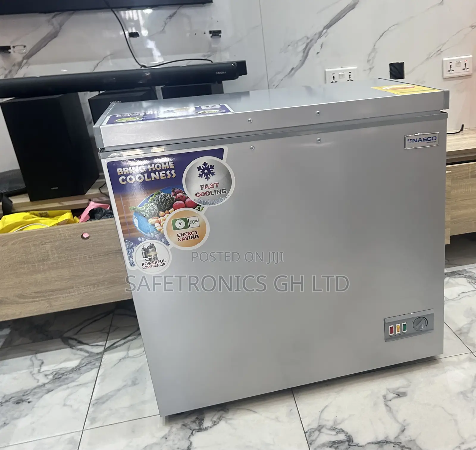 Super Good Nasco Singledoor Nas-250 Electric Grey 200 Liters Freezer