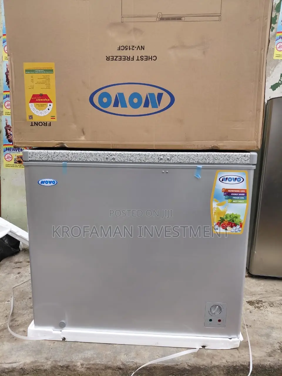 Novo Chest Freezer With Stone Top 212l