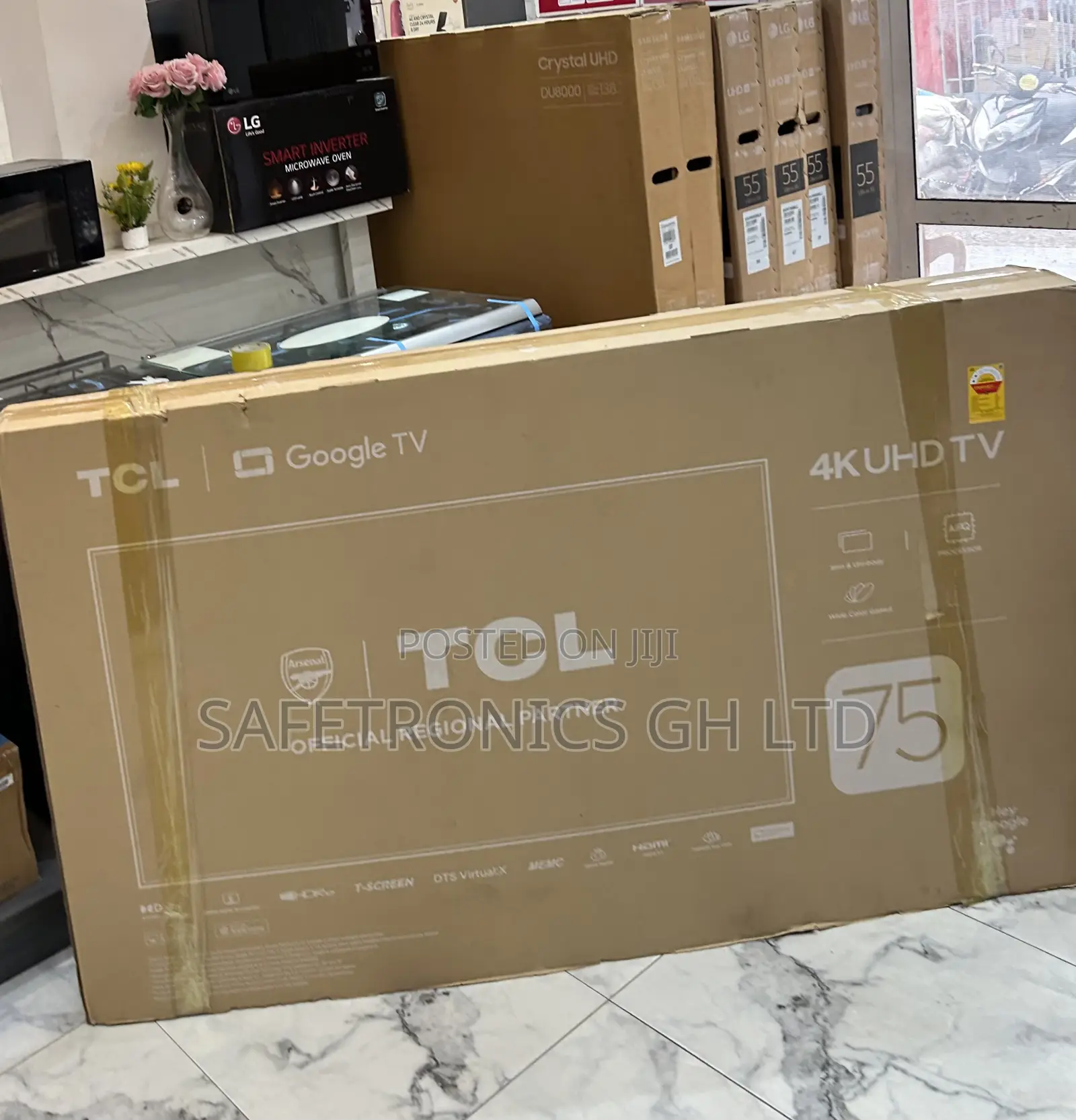Newly Approved Led TCL 75 Inch Smart Android Frameless Tv