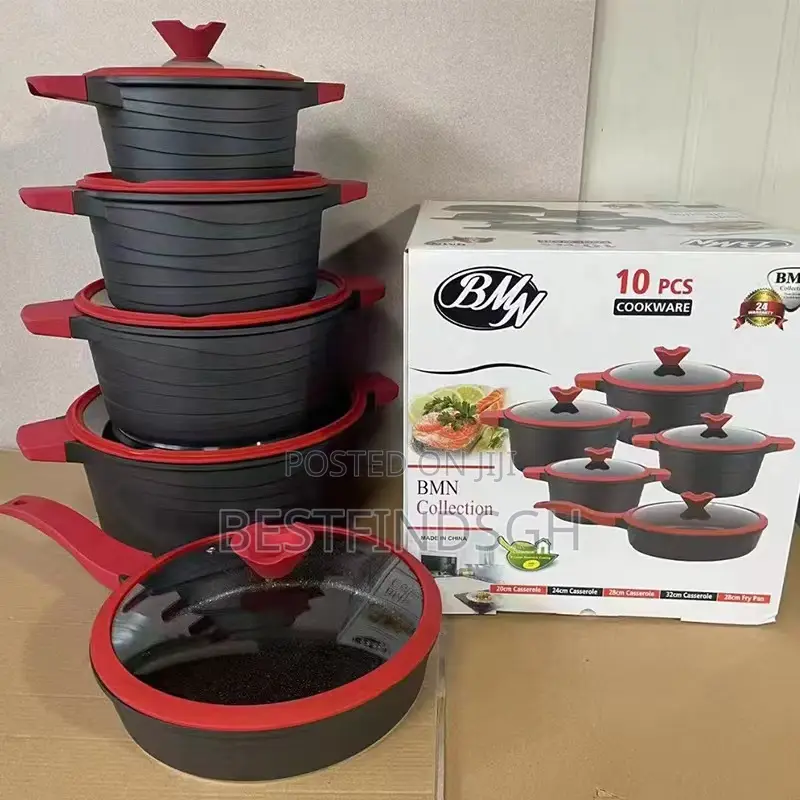 10-Piece Non-Stick Cast Aluminium Cookware