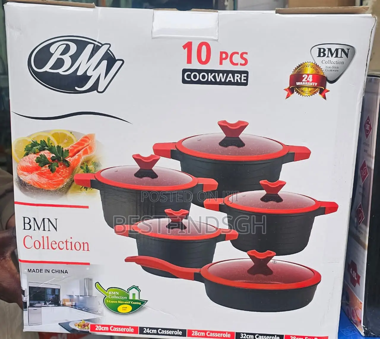 10-Piece Non-Stick Cast Aluminium Cookware