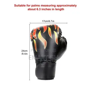 Eeekit Teenager Boxing Gloves, Cartoon Pu Leather Sparring Grapple