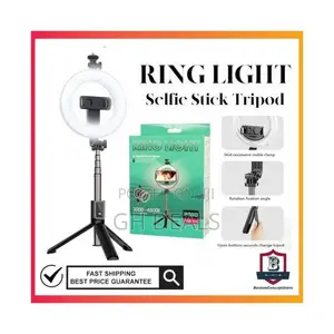 Selfie Stick Tripod With Ringlight