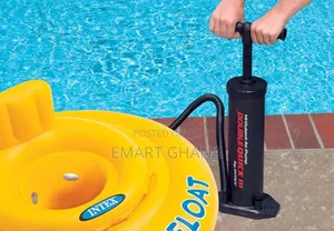 Intex Double Quick Iii Swimming Pool Inflatable Float Hand Air Pump