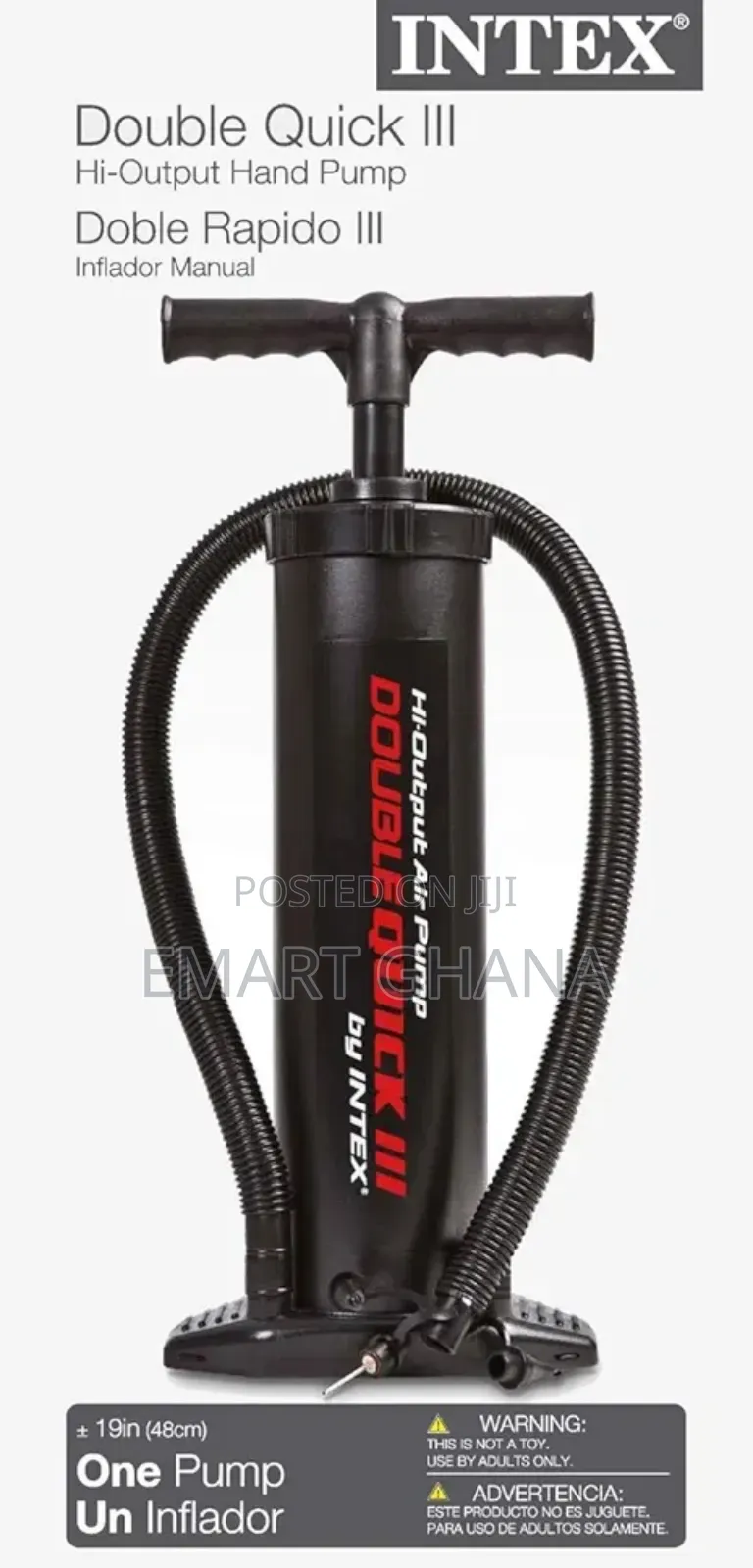 Intex Double Quick Iii Swimming Pool Inflatable Float Hand Air Pump