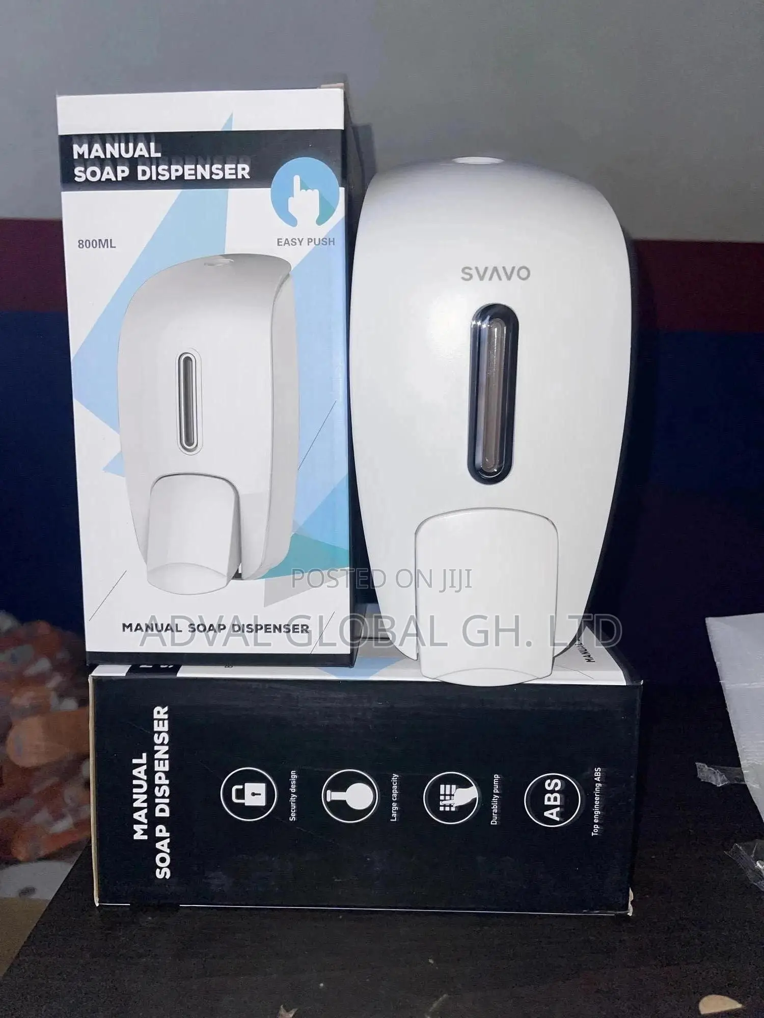 Suavo Manual Soap/Sanitizer Dispenser