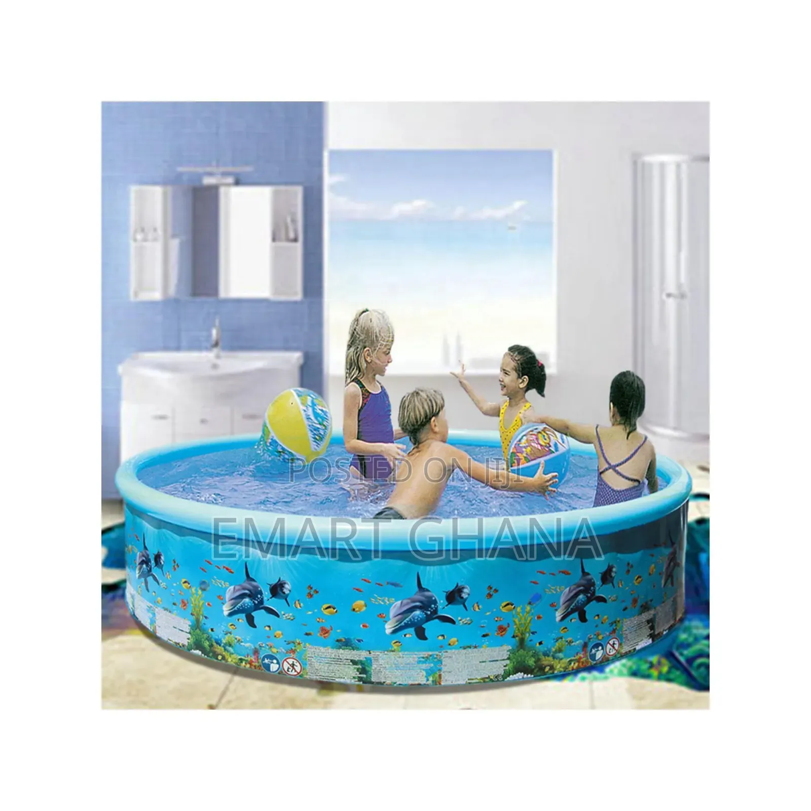 Portable Inflation-free Hard Plastic Swimming Pool Round (152*25cm)