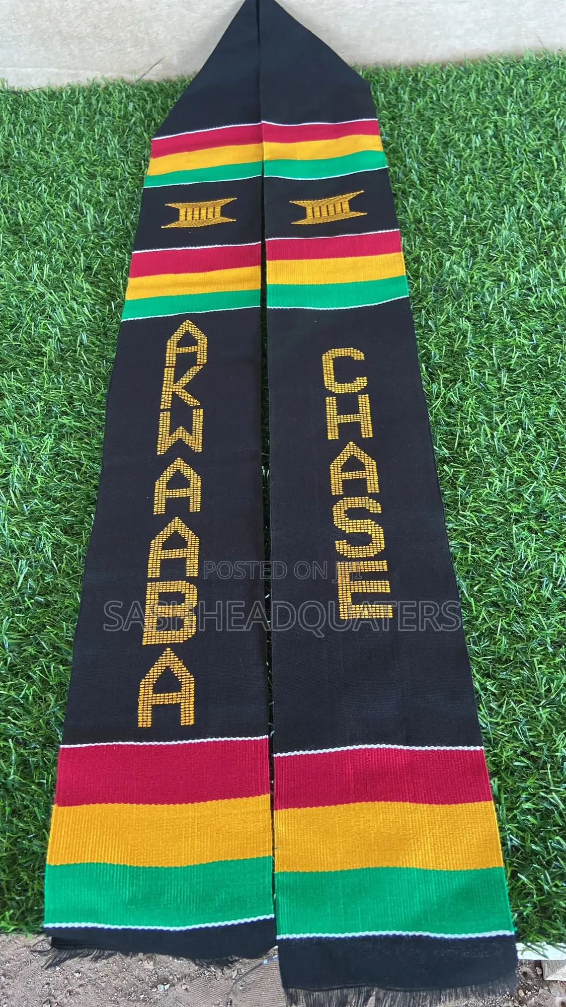 Ghanaian Customized Akwaaba Sashes or Stole