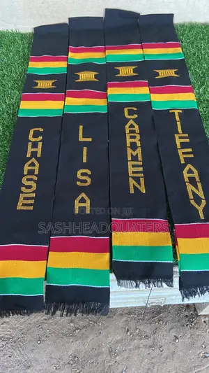 Ghanaian Customized Akwaaba Sashes or Stole