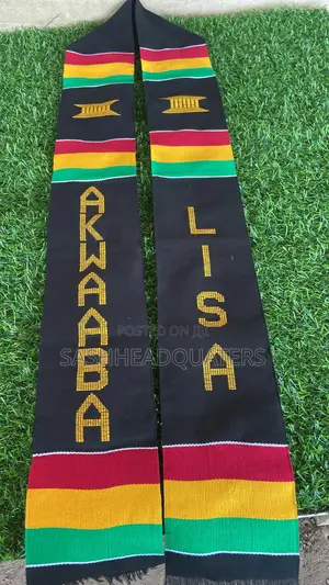 Ghanaian Customized Akwaaba Sashes or Stole