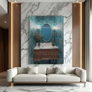 Luxury Powder Room Small Bathroom Elegance Canvas Frame Wall Art Print