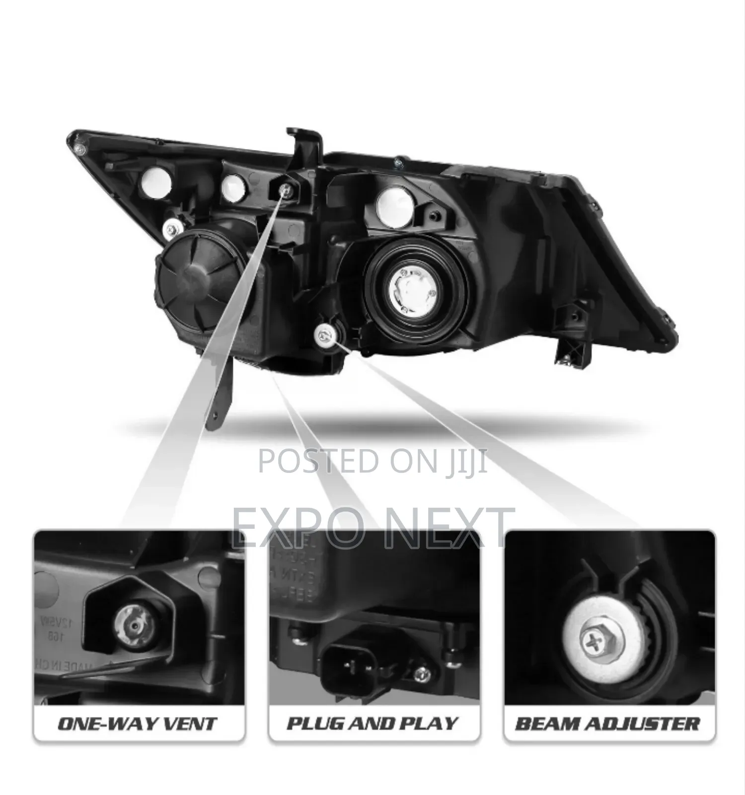 2007-2013 Acura Mdx Headlights  Adaptive Hid Headlights Assembly Pair