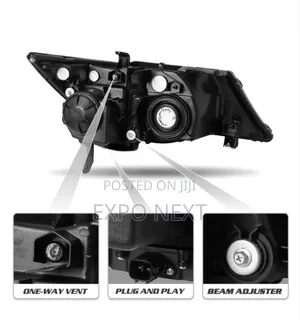 2007-2013 Acura Mdx Headlights  Adaptive Hid Headlights Assembly Pair