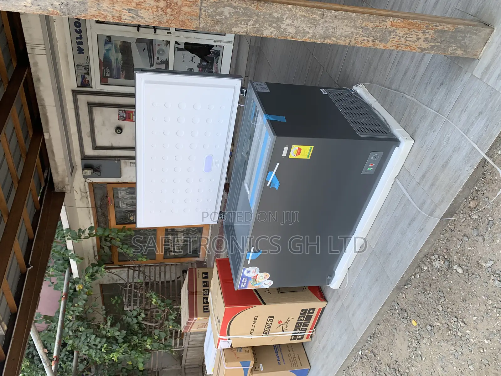 High Essential Singledoor Nas-420 Grey Electric 380 Liters Freezer