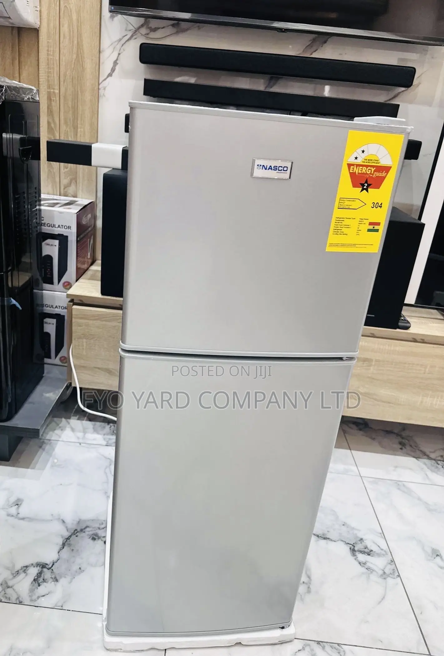 112liters Nasco Top Freezer Double Door Fridge