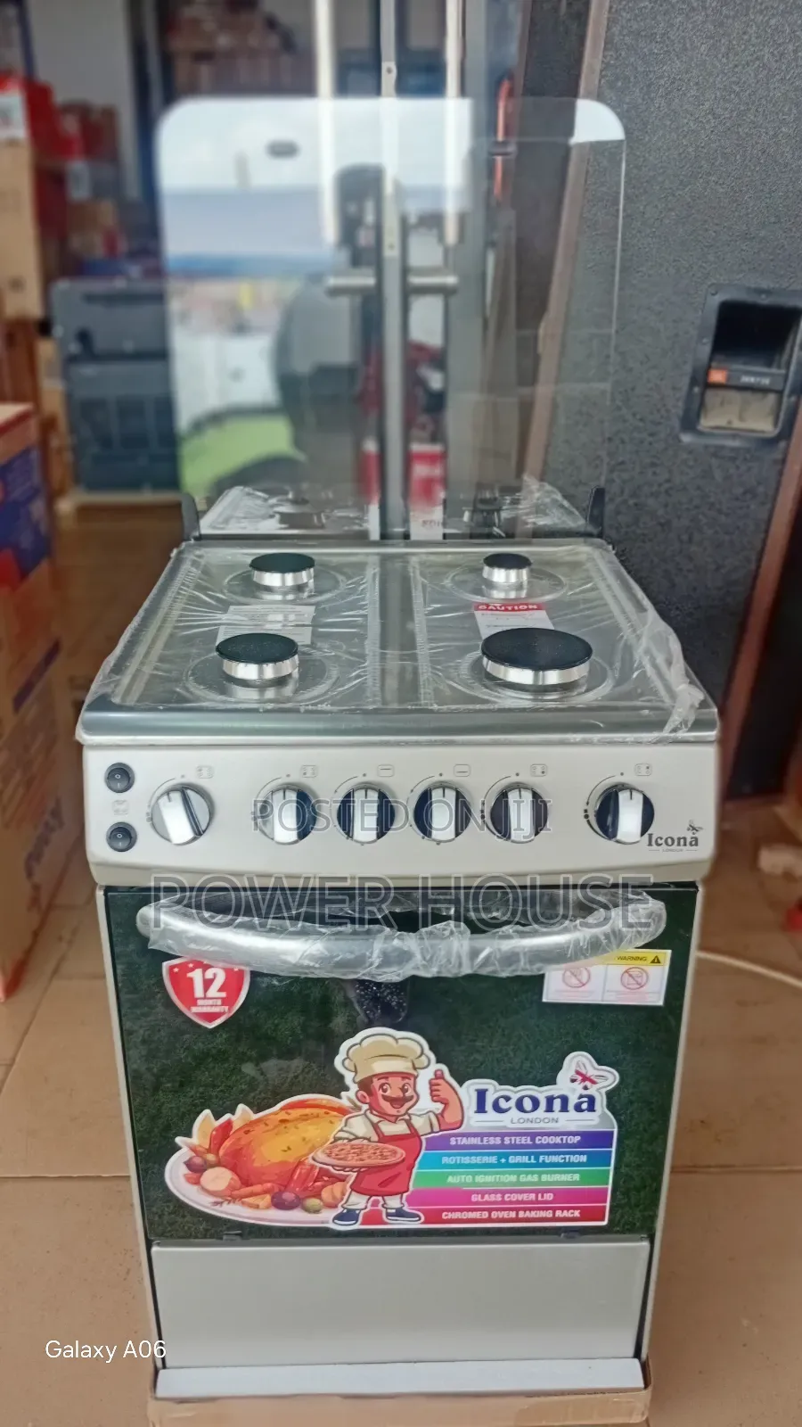 Icona Four Burner Gas Cooker – Reliable Kitchen Partner