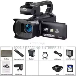 6k Camera With Two Batteries