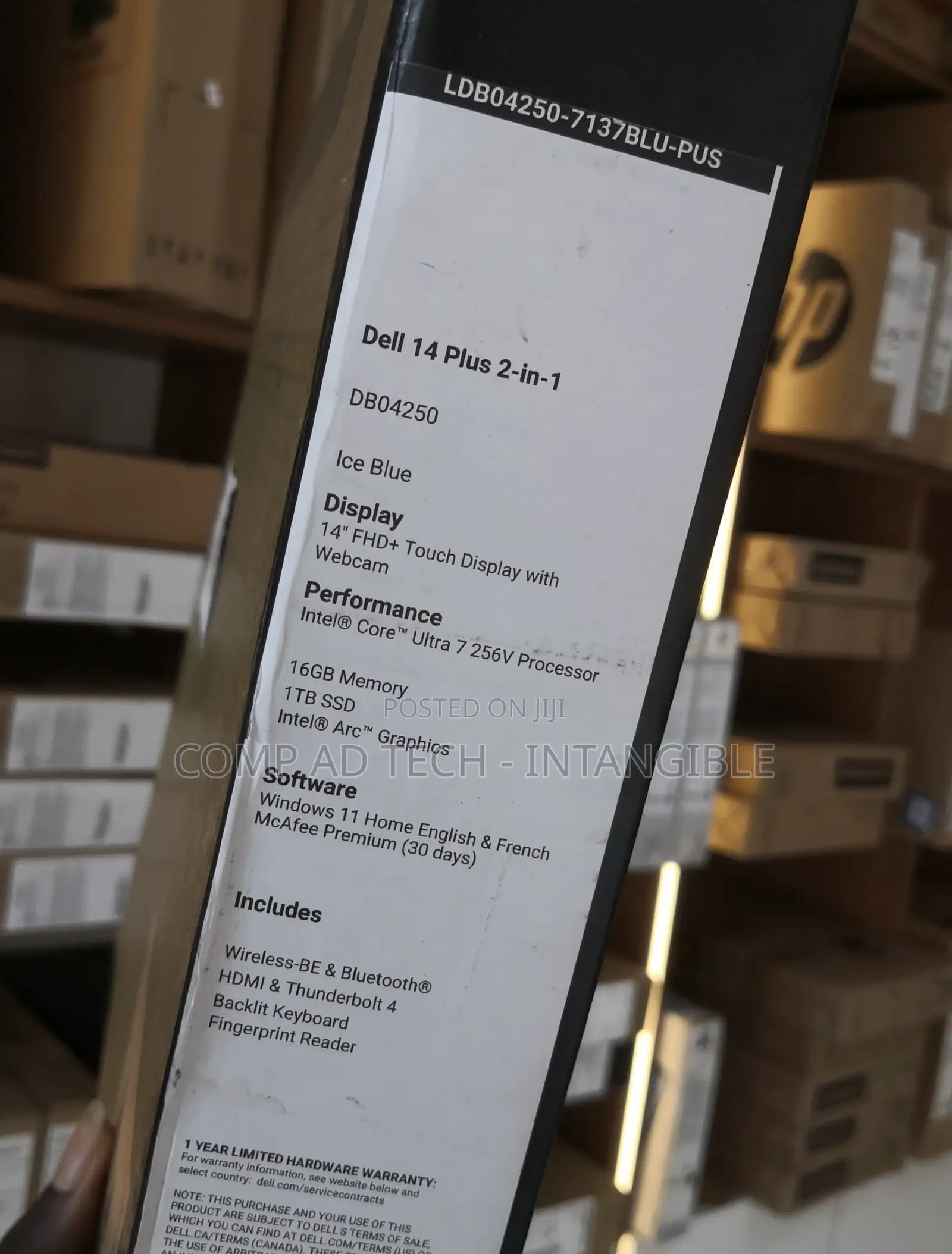 New Laptop Dell Plus 14 16GB Intel Core Ultra 7 SSD 1T