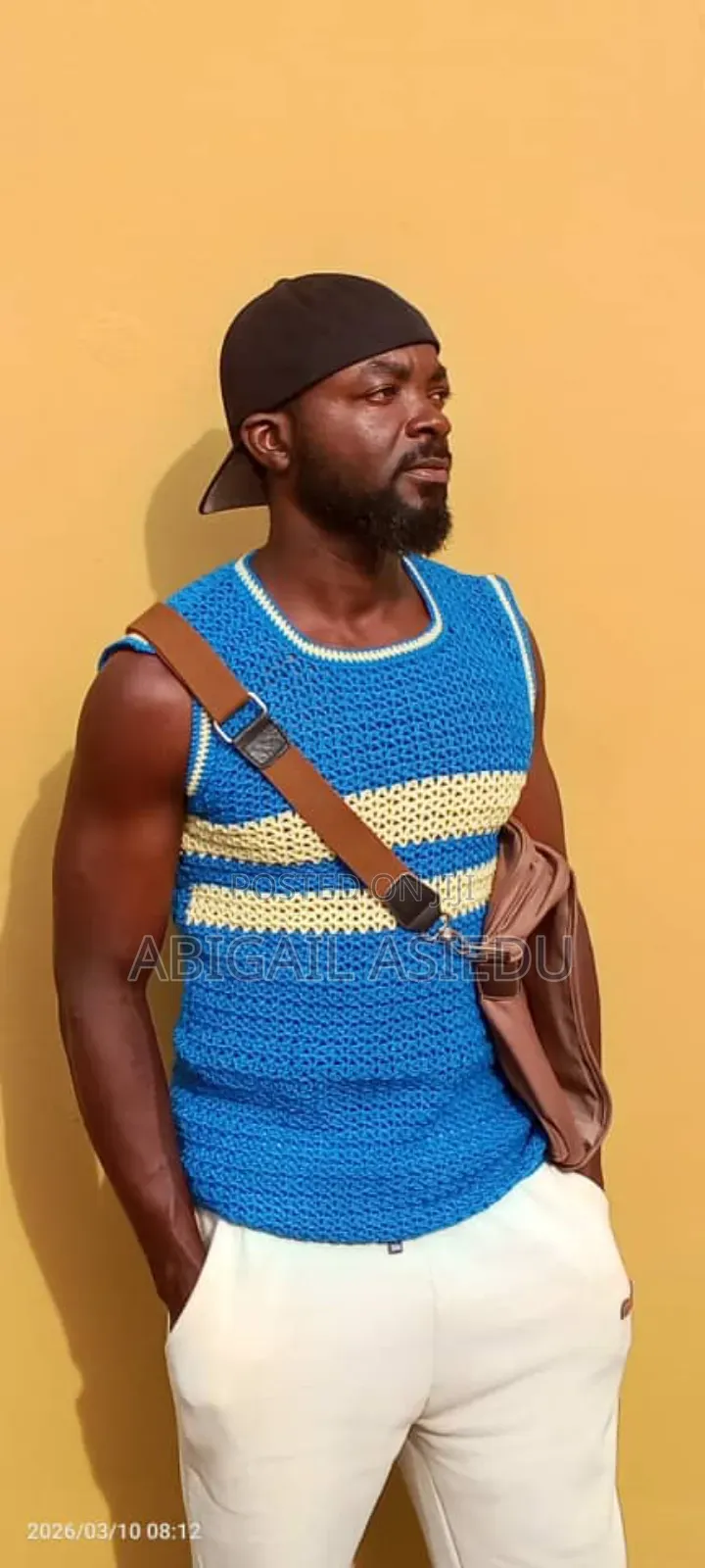 Handmade Crochet Shirt for Men – Stylish Breathable