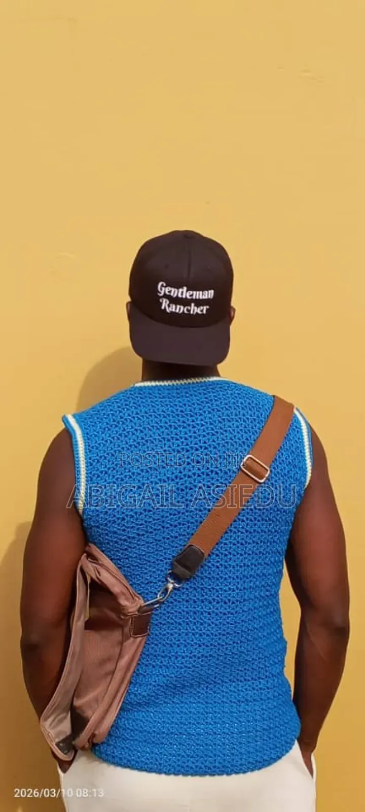 Handmade Crochet Shirt for Men – Stylish Breathable