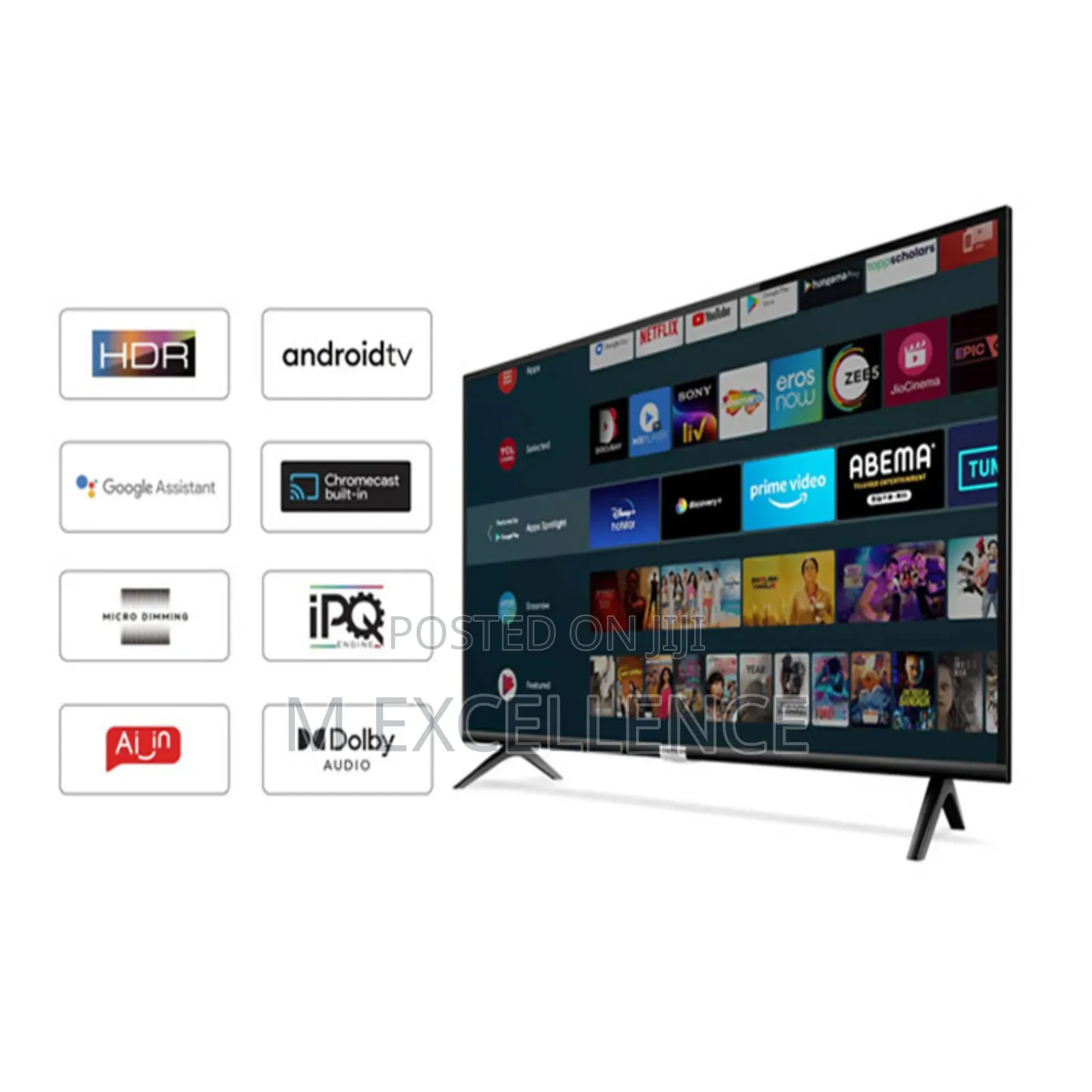 TCL 50" Smart Android Tv Ultra Uhd
