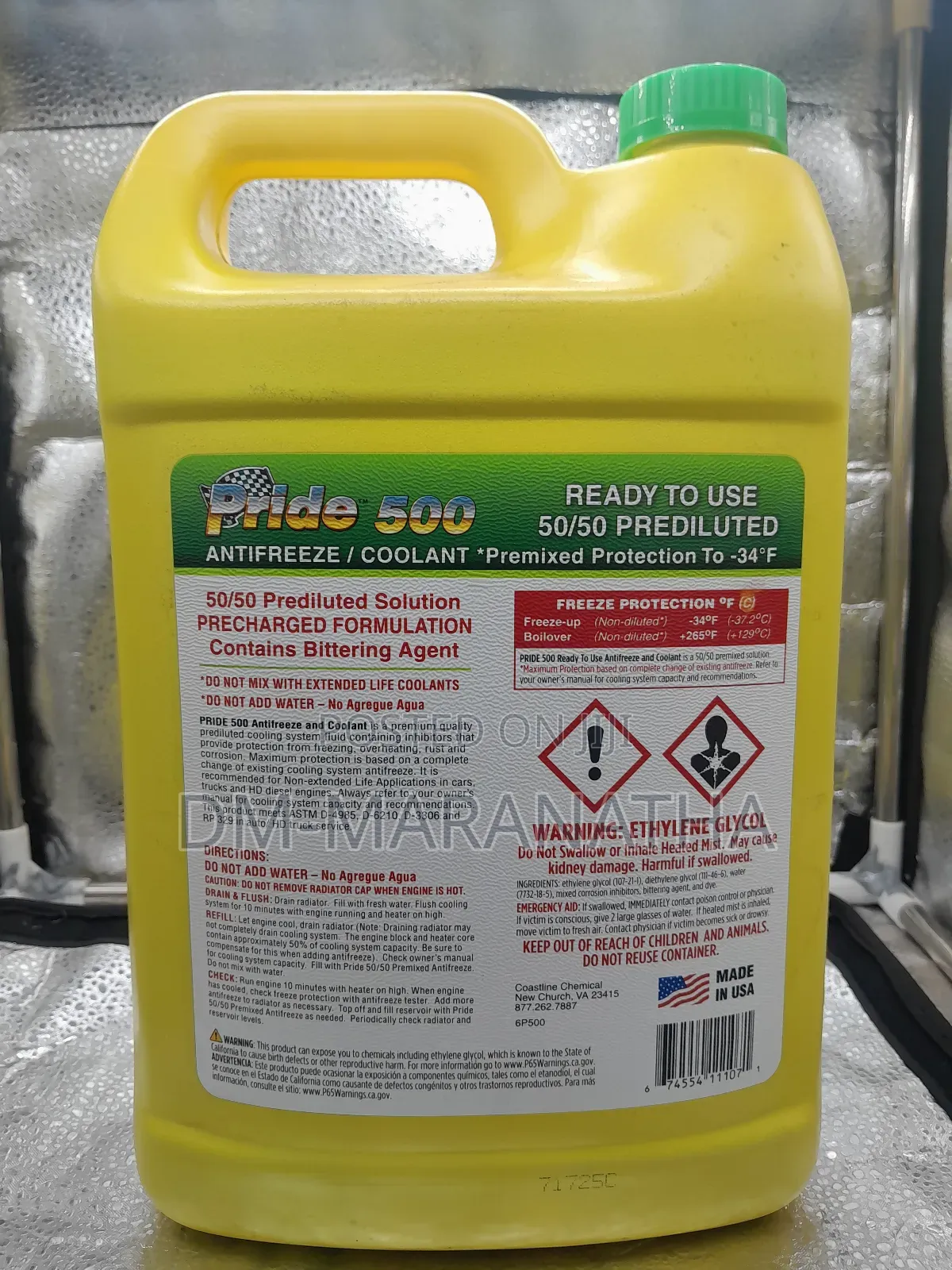 Coolant 50/50 Prediluted Antifreeze