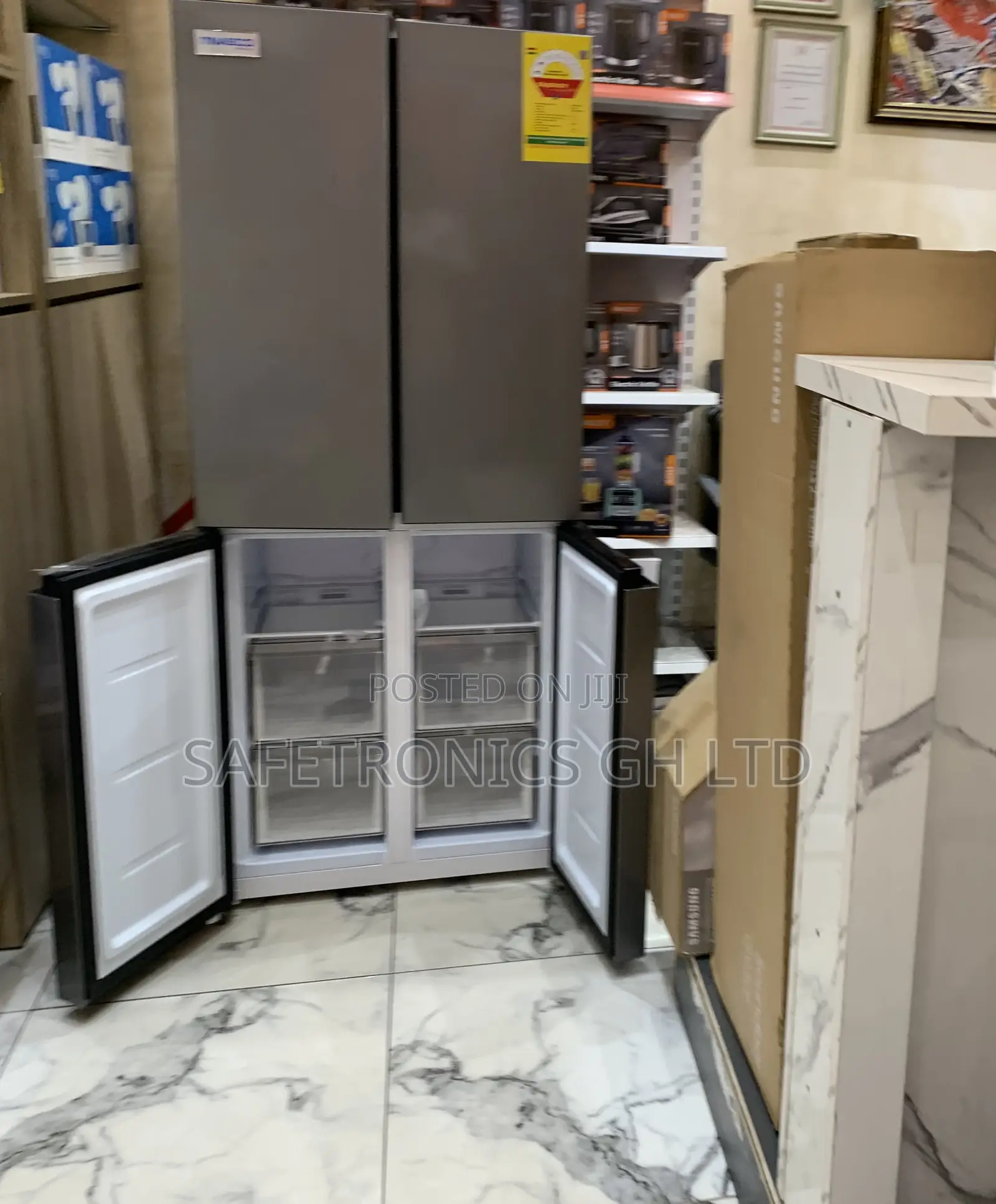 Super Good 4 Doors Nasco Grey Side by Side Nasf2-400 Fridge