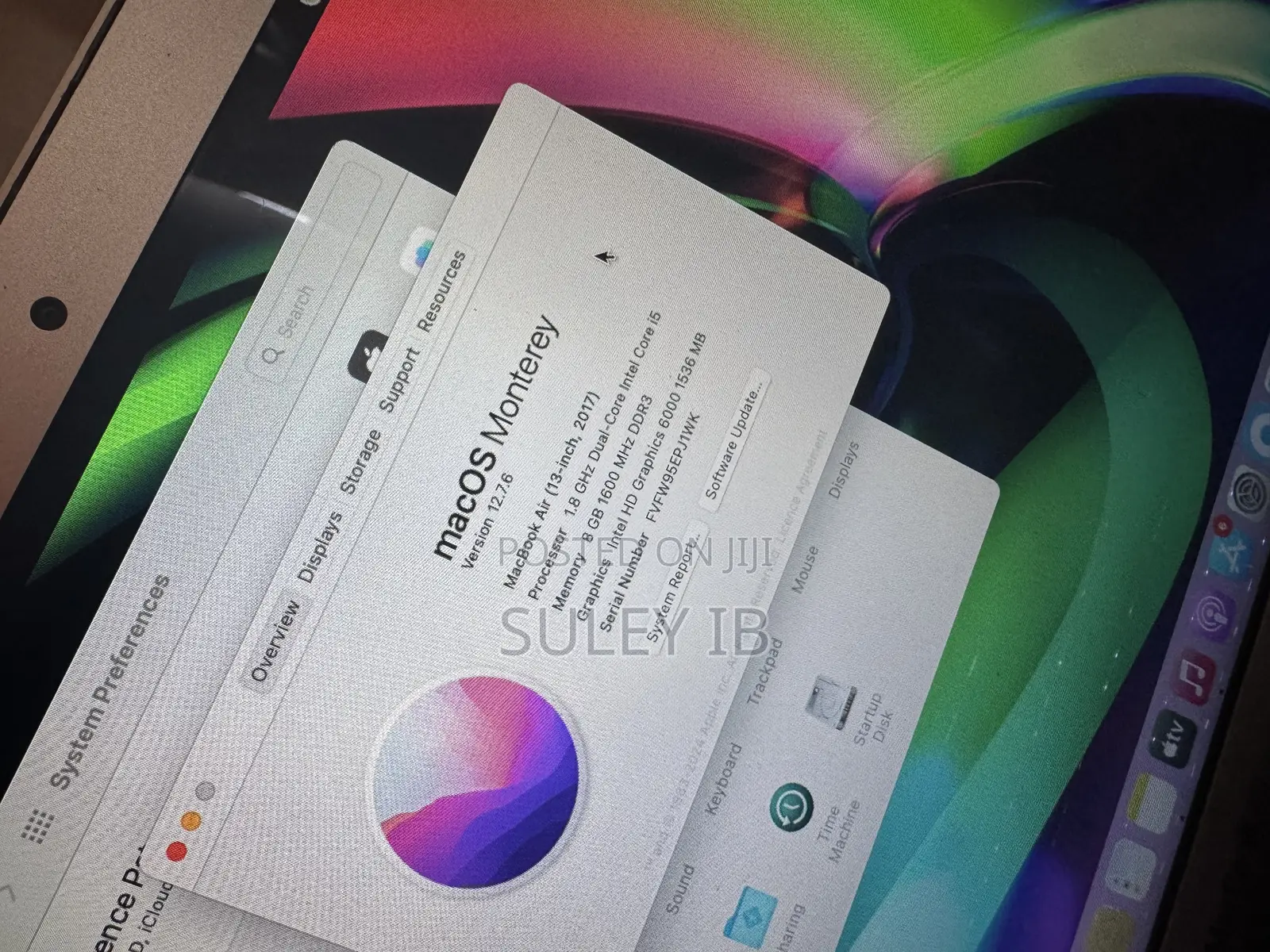 Laptop Apple MacBook Air 2017 64GB Intel Core i5 SSHD+SSD 128GB