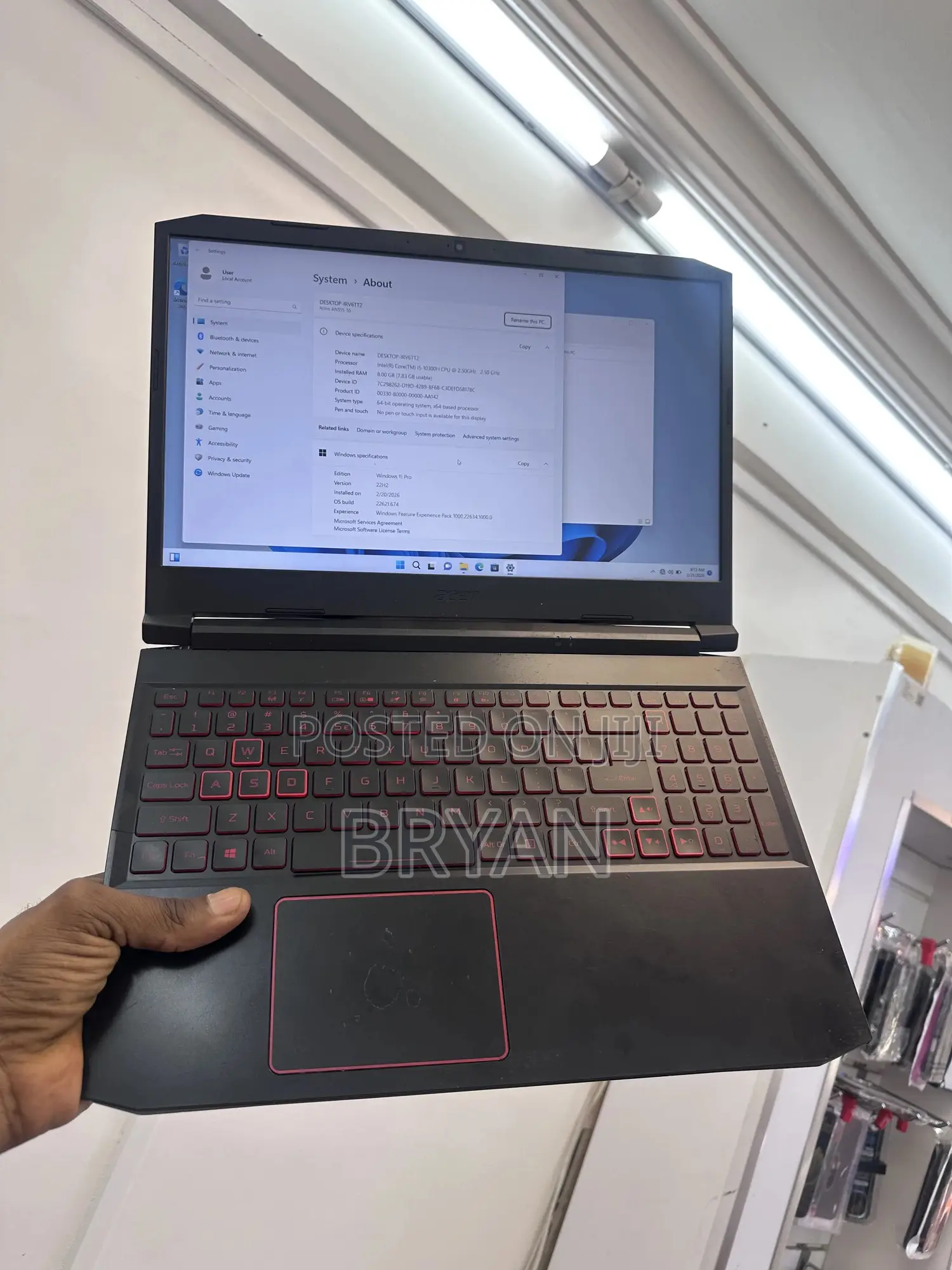Laptop Acer Nitro 5 8GB Intel Core i5 SSD 256GB