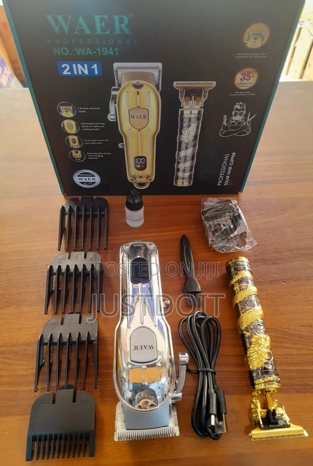 Rechargeable Wa 1941 2 in 1 Silver and Gold