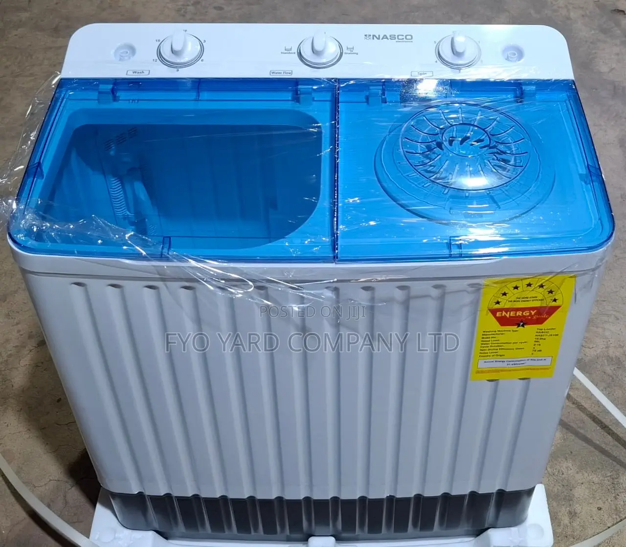 Fast Washing Nasco 10kg Twin Tub Washing Machine