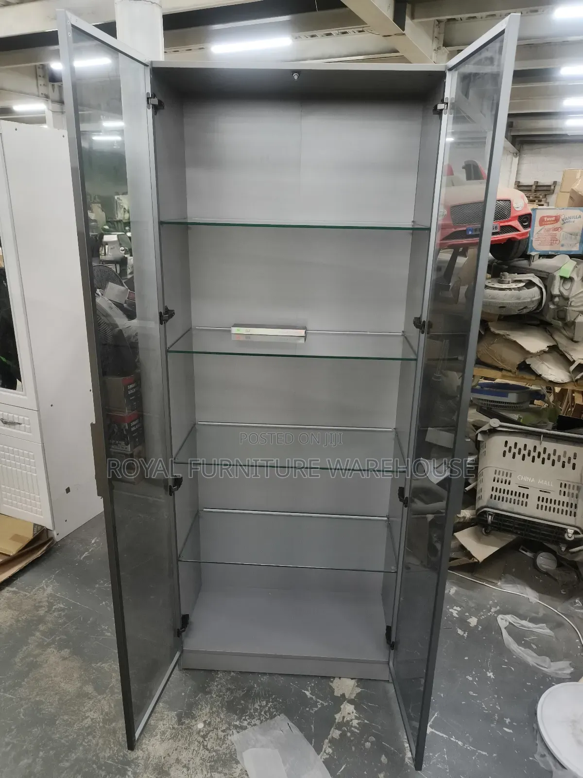 Led-lighted Glass Display Wine Cabinet (Jg-z-902)