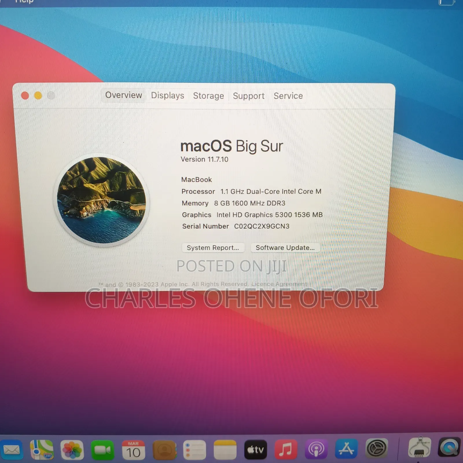 Laptop Apple MacBook 2016 8GB Intel Core M SSD 256GB