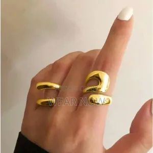 Gold Color Aesthetic Ring Set